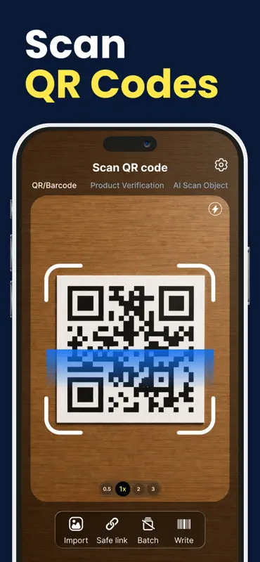 Scanner QR Code – Lecteur QR screenshot 1 of 8