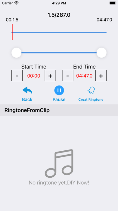 Screenshot #1 pour Ringtone DIY Pro