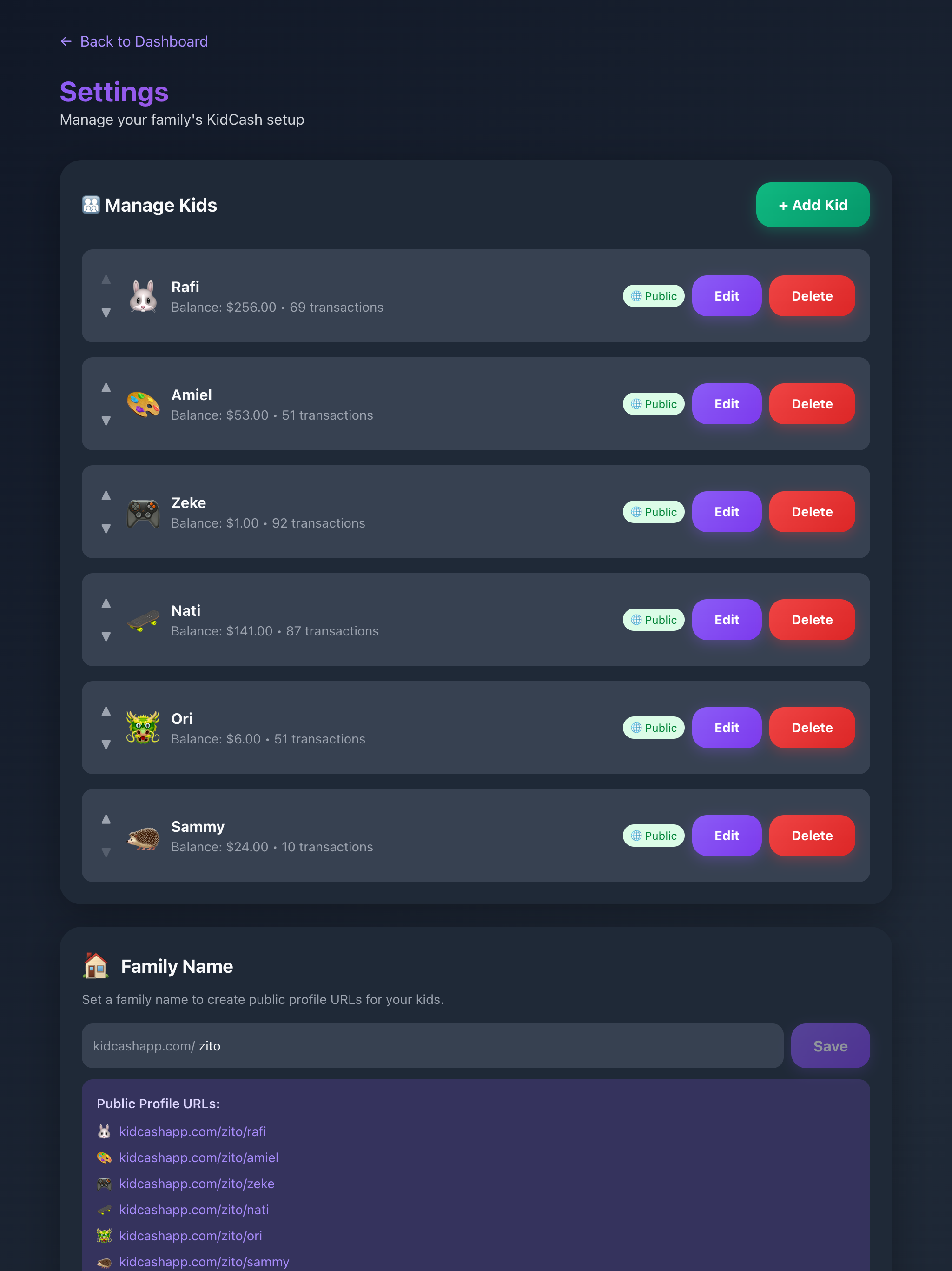 KidCash App