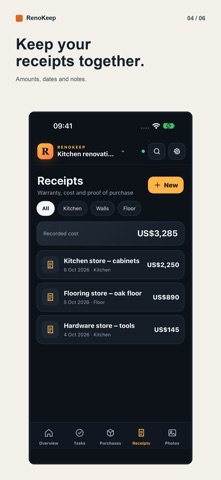 RenoKeep: Renovation Planner screenshot 4