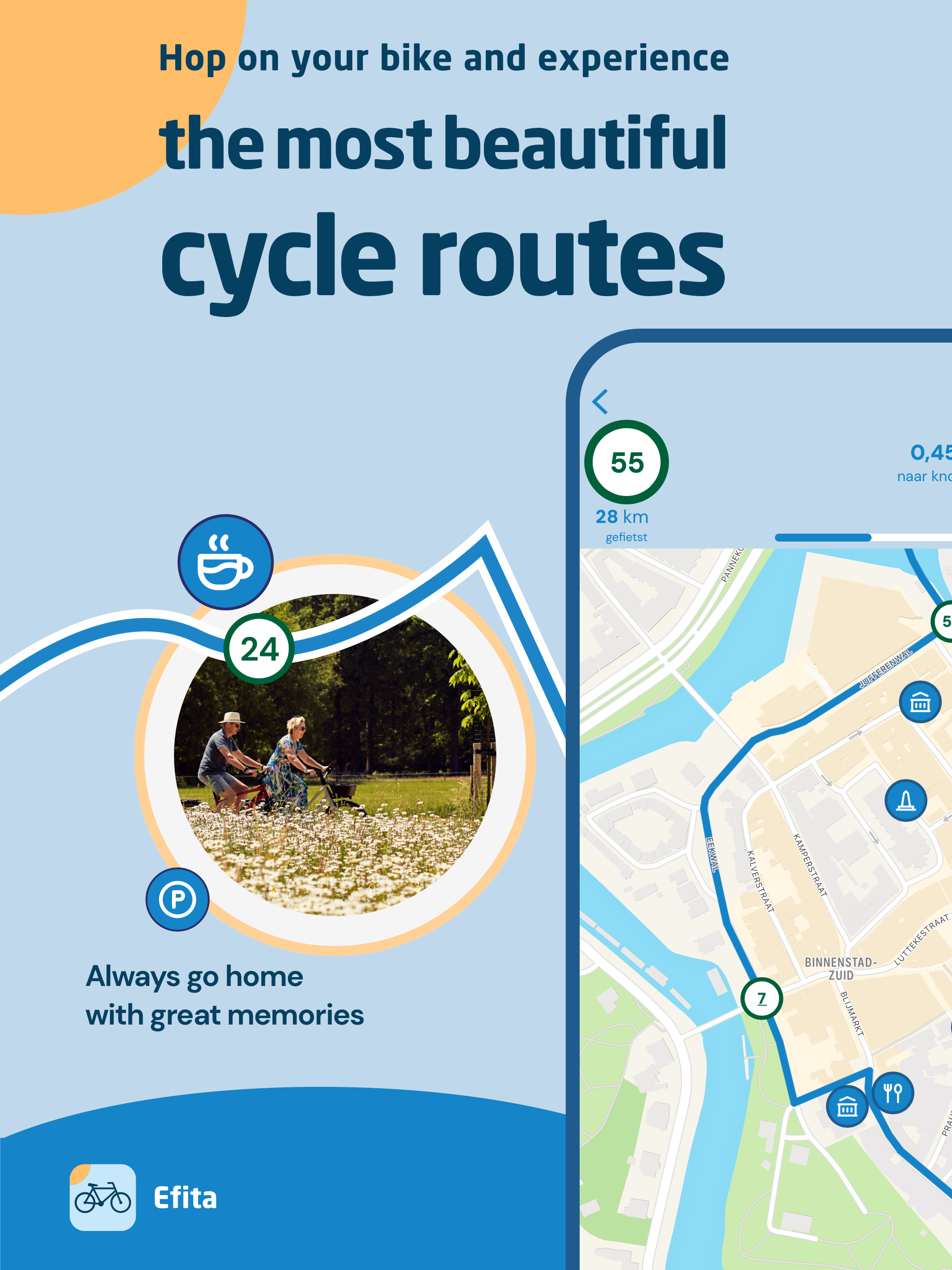 Efita cycling – route app