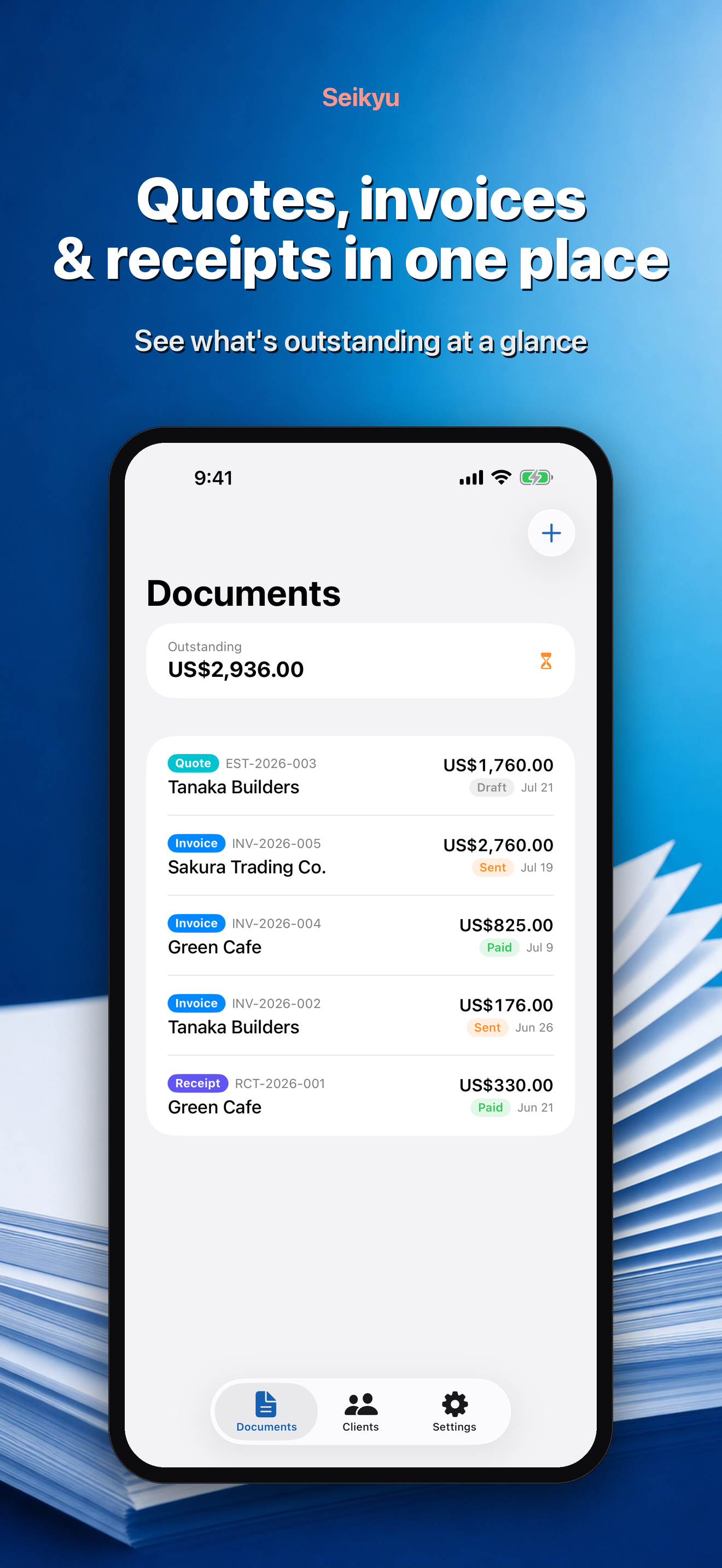 Seikyu: Invoice & Quote Maker screenshot 2