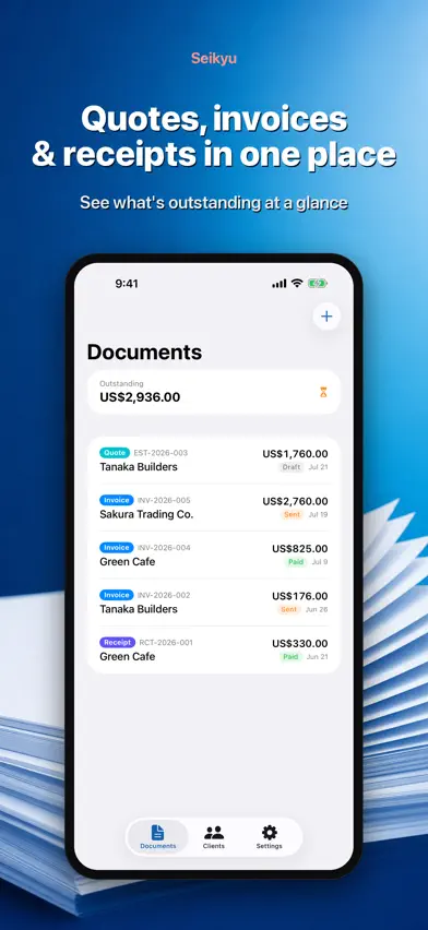 Seikyu: Invoice & Quote Maker screenshot 2