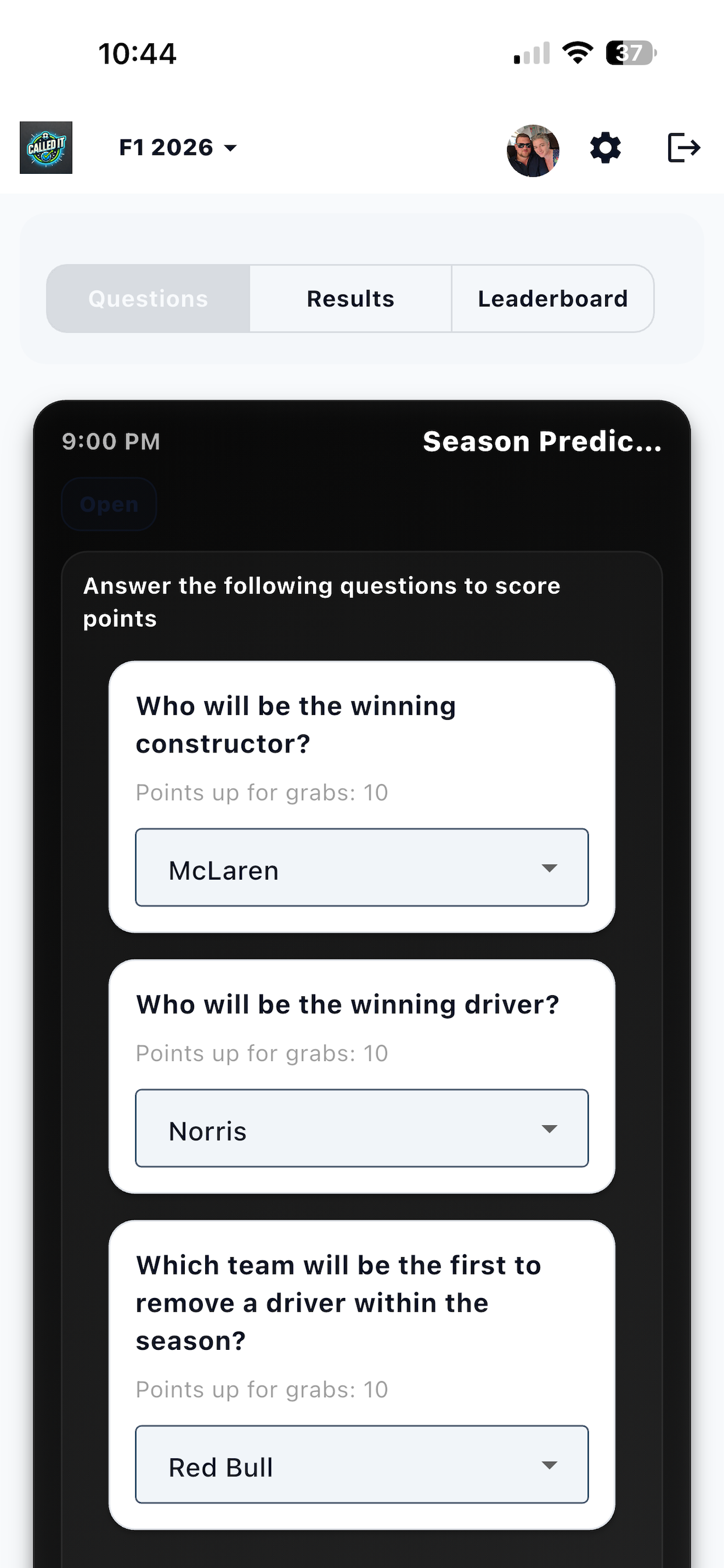 Called it