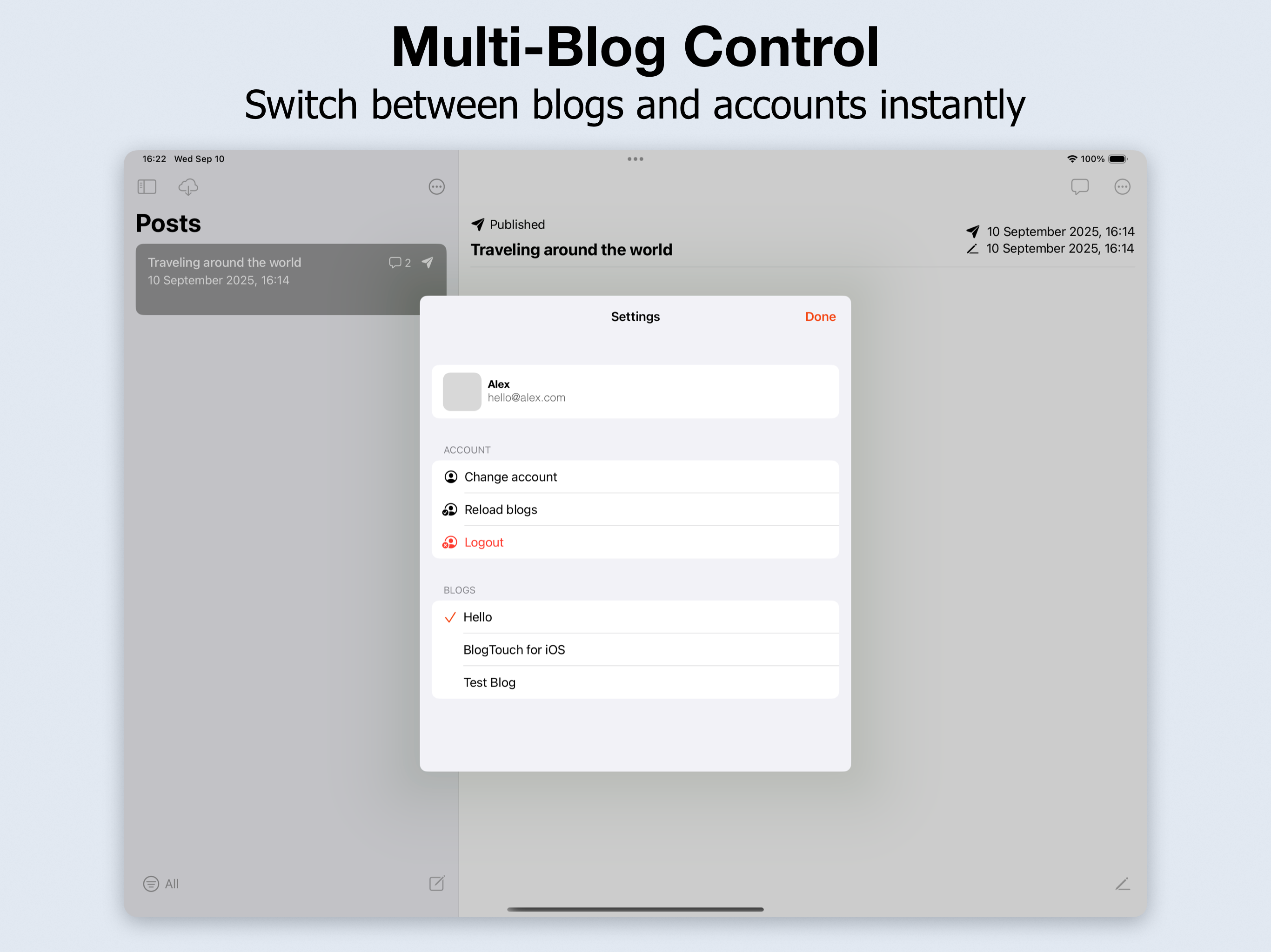 BlogTouch for Blogspot Blogger