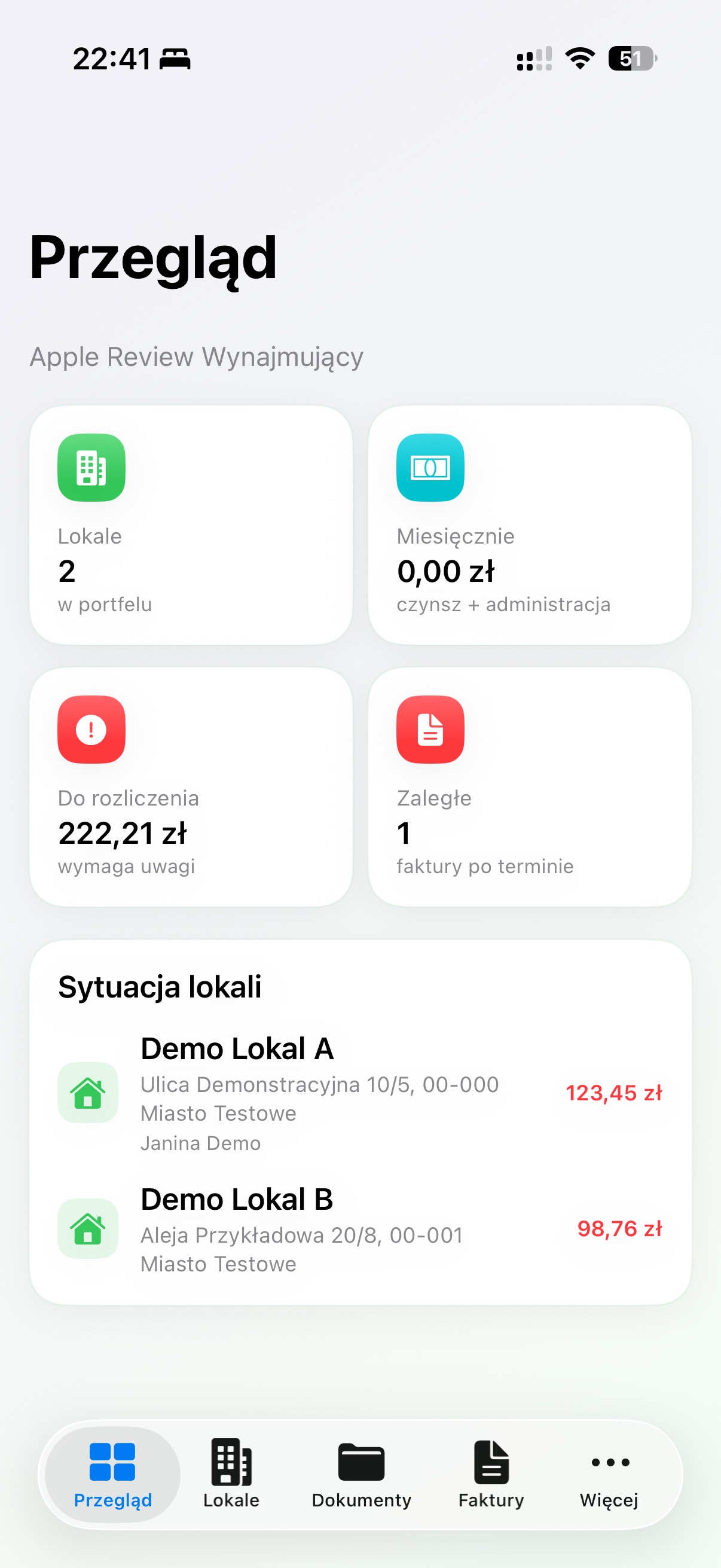 Screenshot 1 of wynajemapp