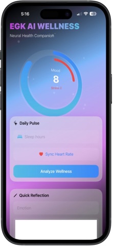 EGK AI Wellness Com screenshot
