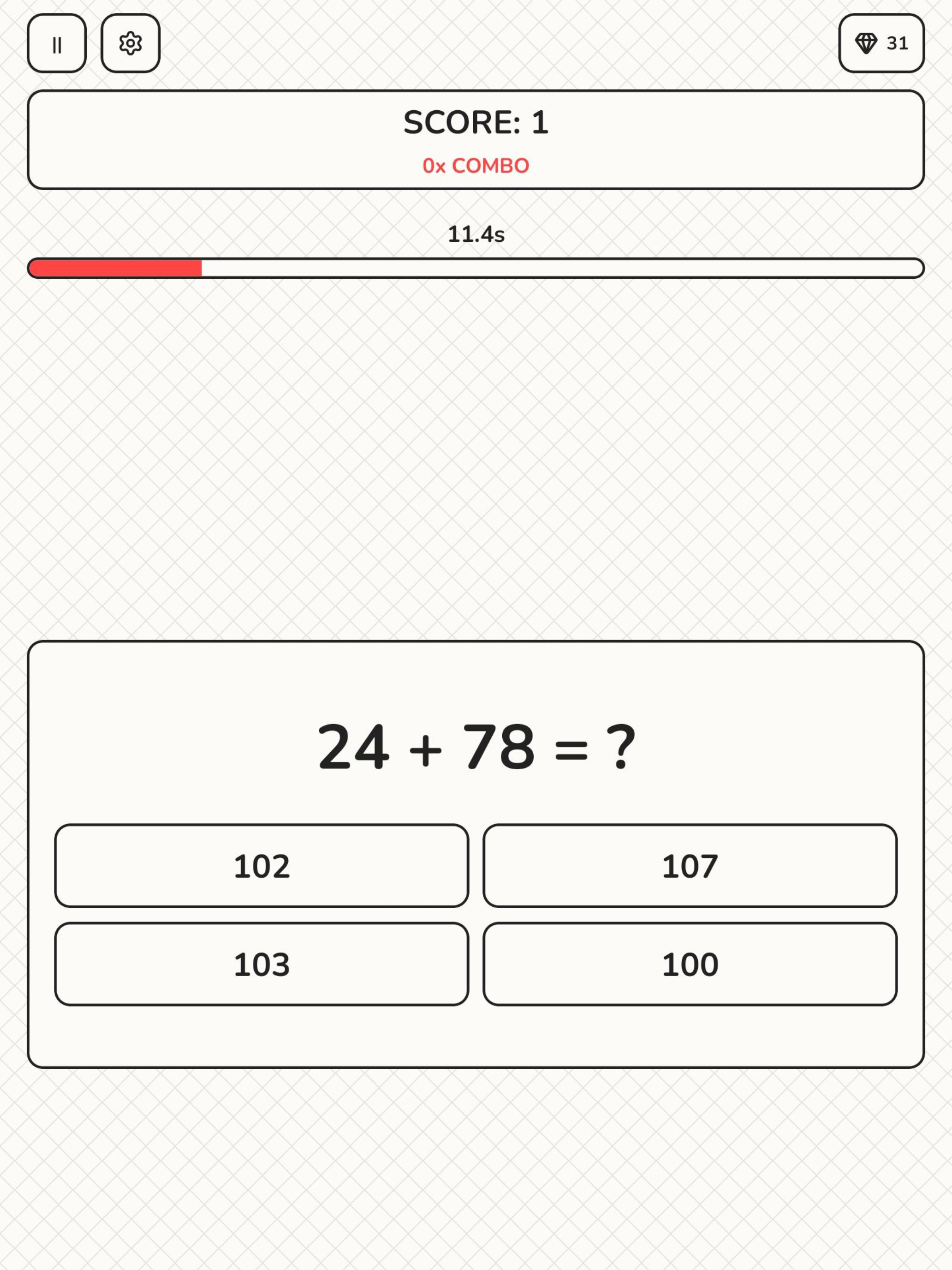 Numborush: Math Challenge