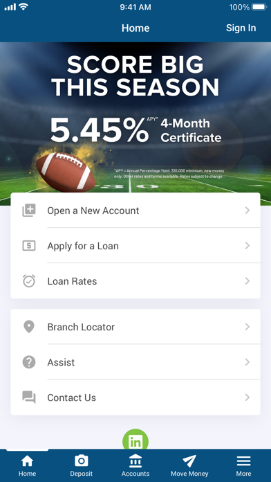 AdventHealth Credit Union Screenshot