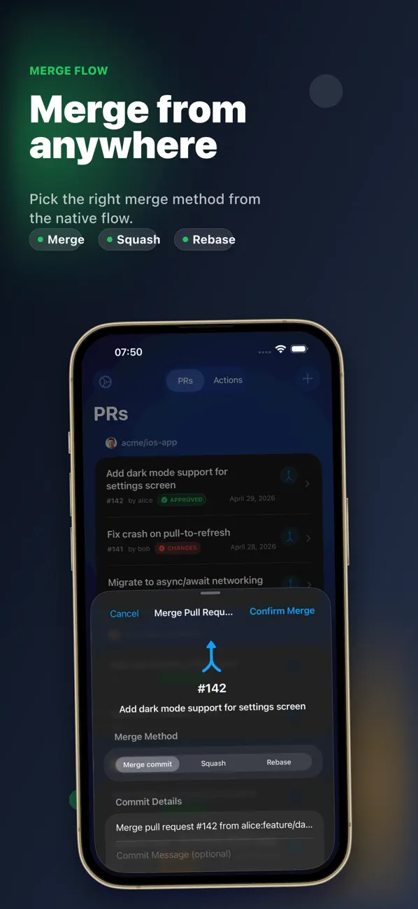 #4. Pull requests Manager (iOS) di: Antoine Barrault