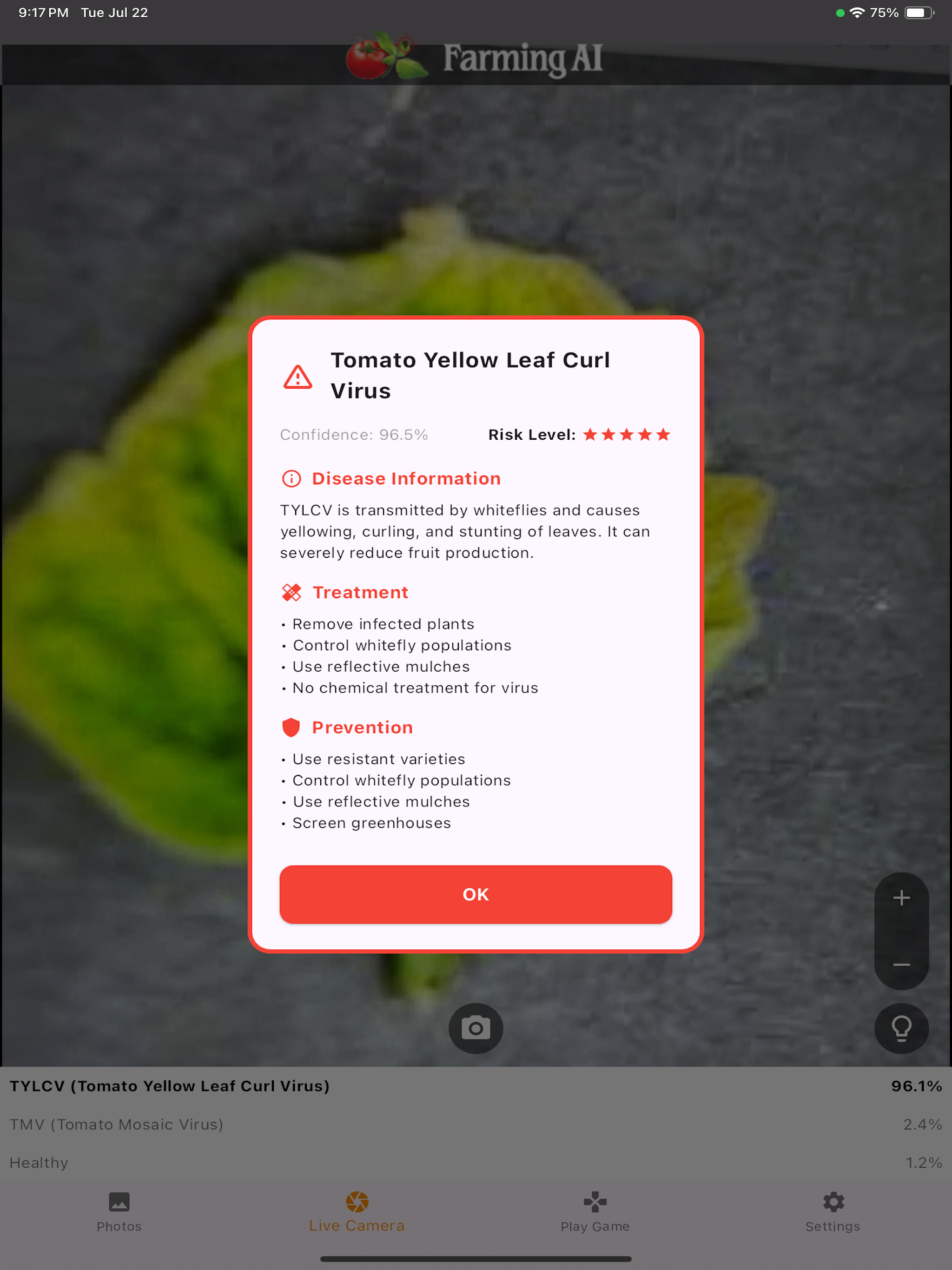 Tomato Disease Diagnosis screenshot 14