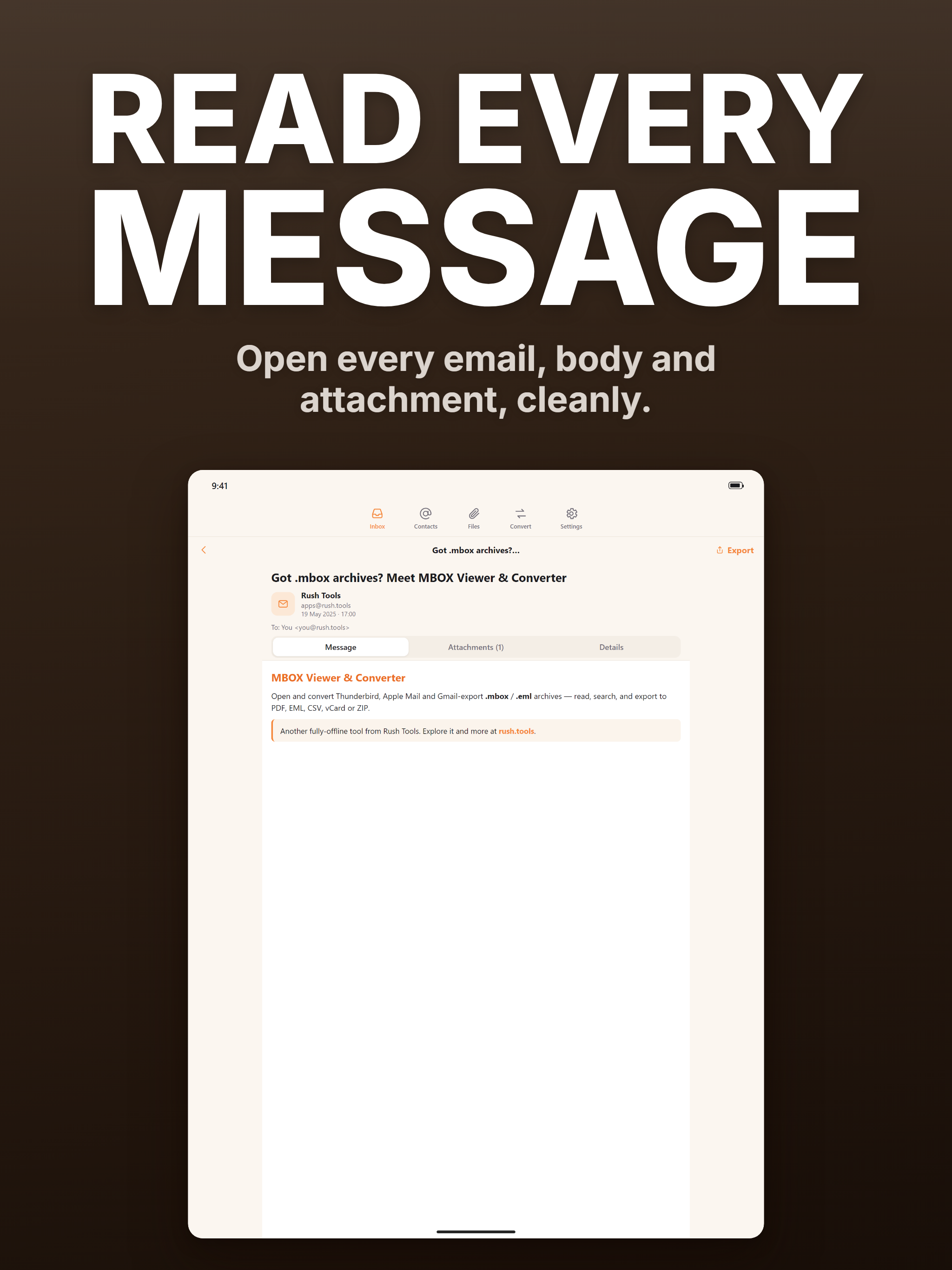 PST Reader · Opener, Converter