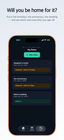 Homebound: Seafarer Calendar iPhone screenshot