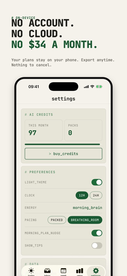 #9. AI Daily Planner : SLATE (iOS) di: Aneesh Pradeep