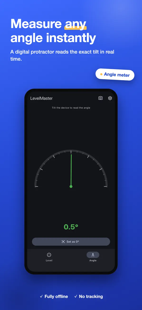 Screenshot #1 pour LevelMaster: Bubble Level