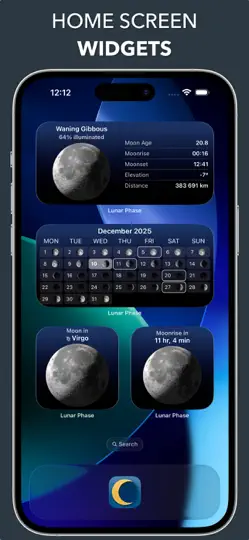 Screenshot von Lunar - Moon Phase & Widgets auf dem iPhone 4