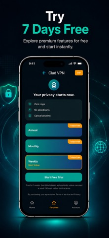 Clad VPN: Fast & Secure Screenshot 4 of 6