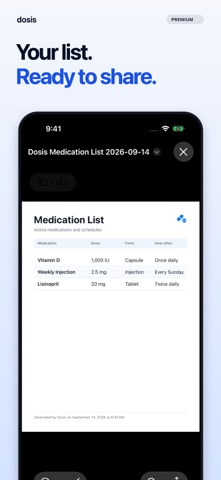 Medication Tracker - Dosis Screenshot 5 of 5