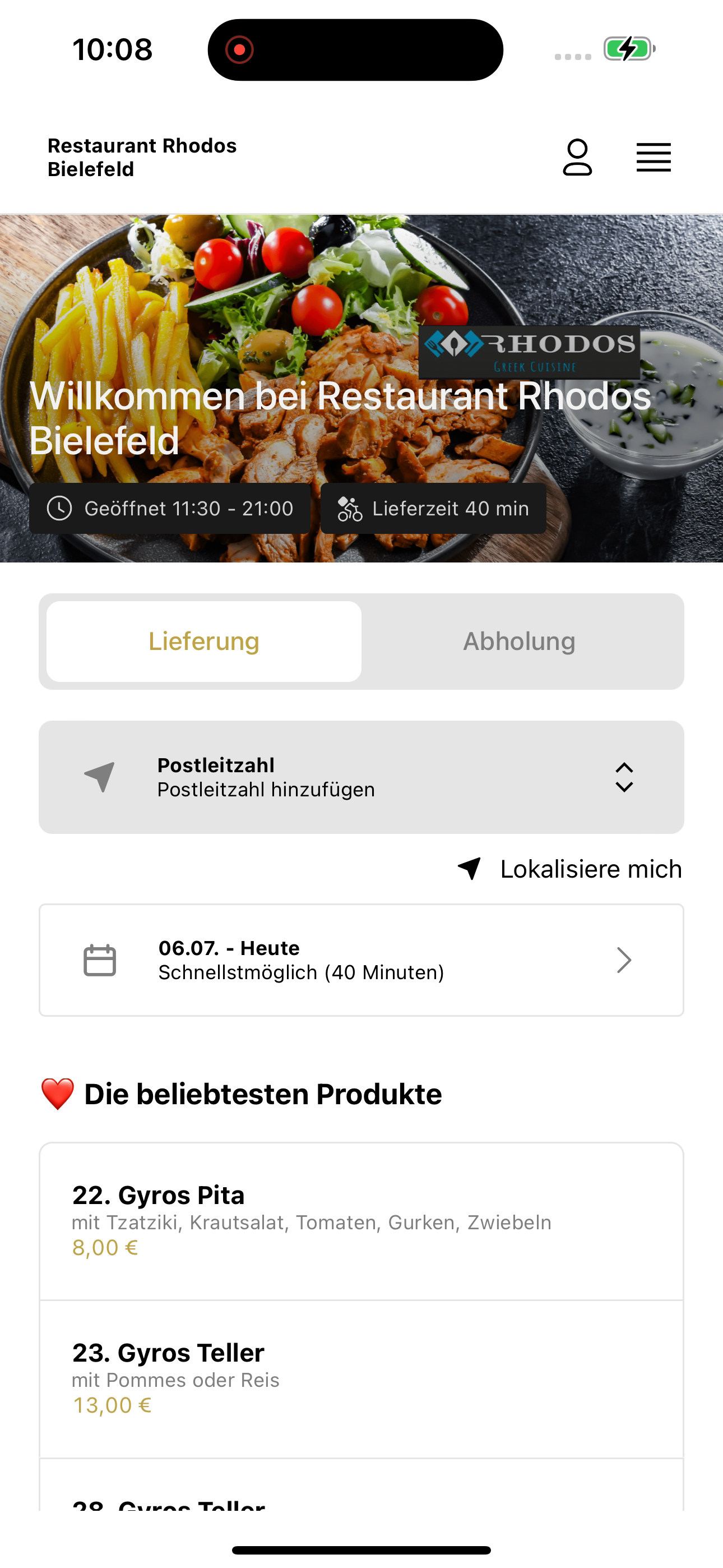 Restaurant Rhodos Bielefeld screenshot 5