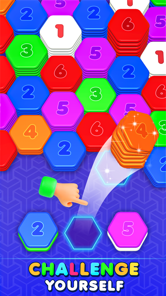 #2. Hexa Sort Merge: Stack Colors (iOS) di: Kashif Mahmood