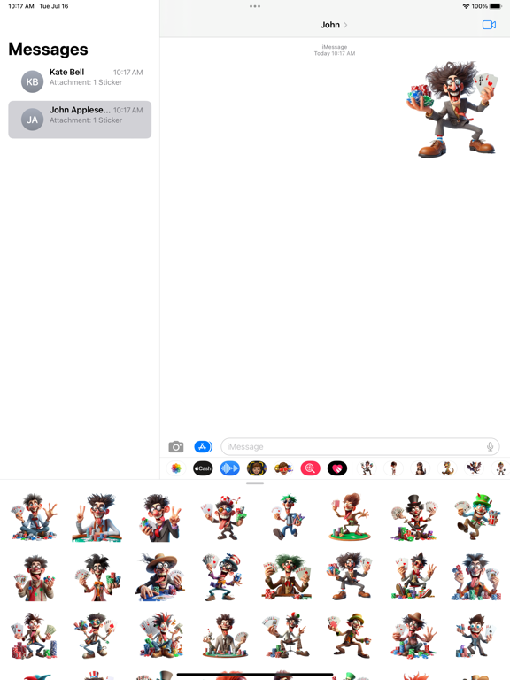 Screenshot #4 pour Goofy Poker Stickers