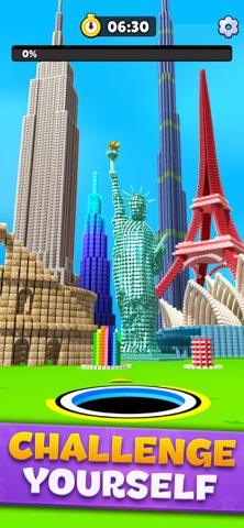 HoleCraft - Black Hole 3D Game iPhone screenshot