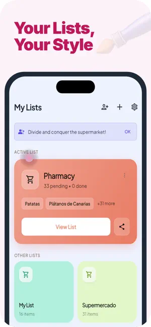 Grocery List: Kauf screenshot 1