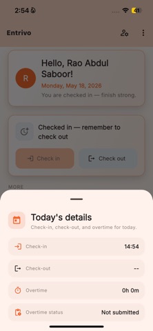 Entrivo App screenshot