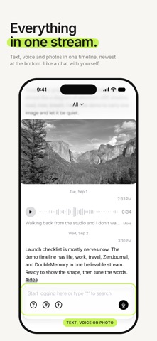 ZenJournal: Minimalist Log app screenshot
