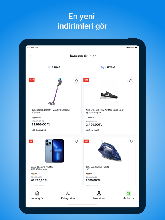 Cimri - Fiyat Karşılaştırma iPad screenshot 8 - Shopping app