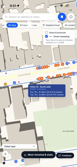 SF Parking Ticket Map screenshot 3