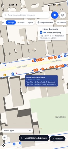 SF Parking Ticket Map Screenshot 3 of 8