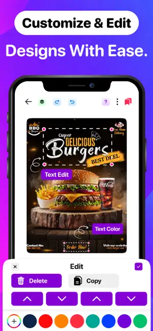 Poster Maker: AI Flyer Creator iPhone screenshot 2