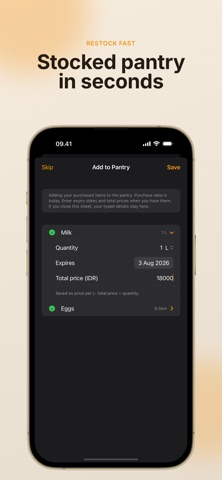 KitchenPeer: Pantry Cook Plans iPhone screenshot