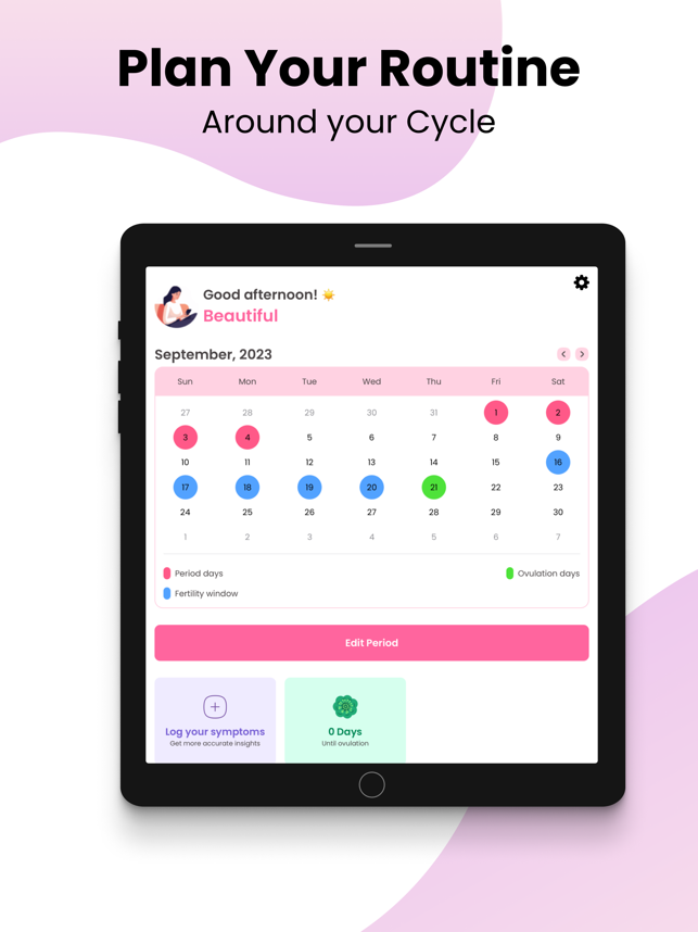 ‎Period Tracker & Cycle Syncing Screenshot