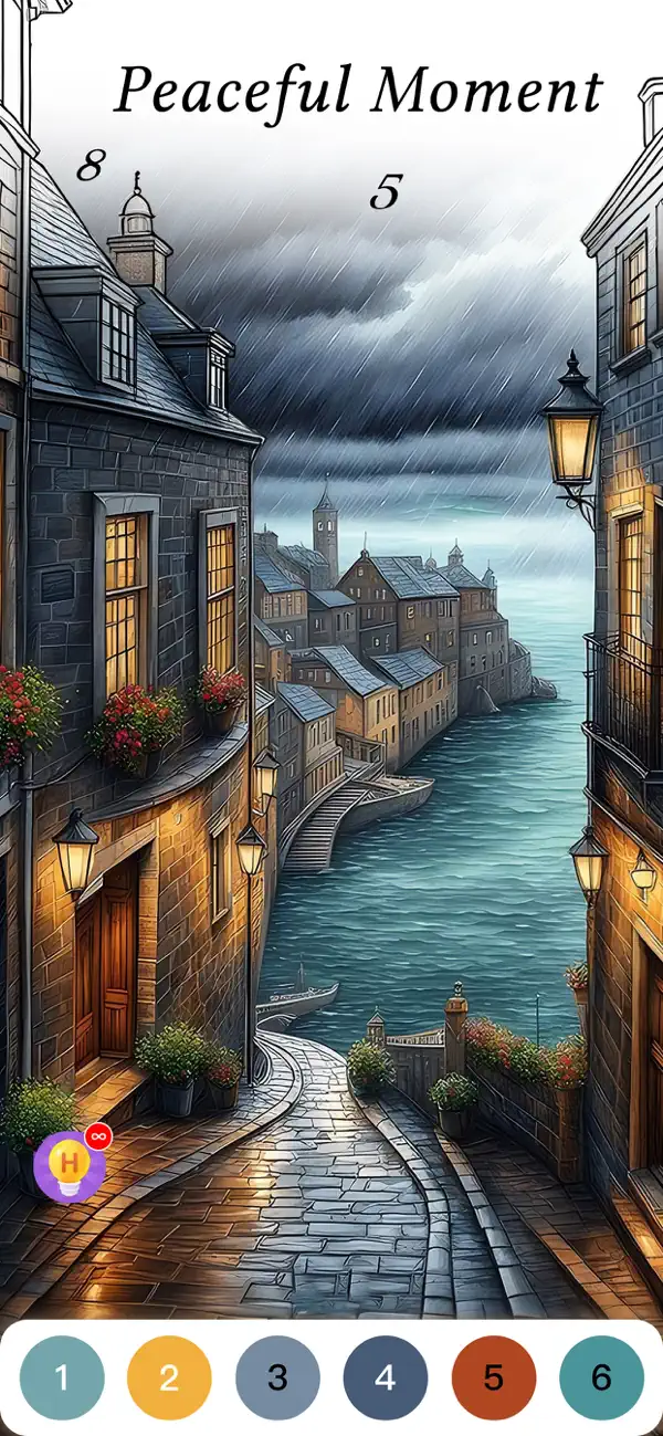 #2. Classic Scene Color by Number (iOS) Por: POMELO TECH