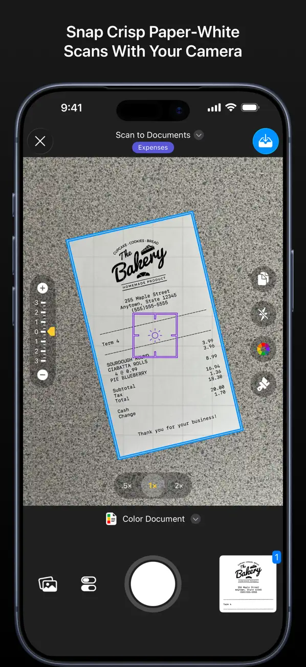 Screenshot #1 pour Paperlogix - Document Scanner