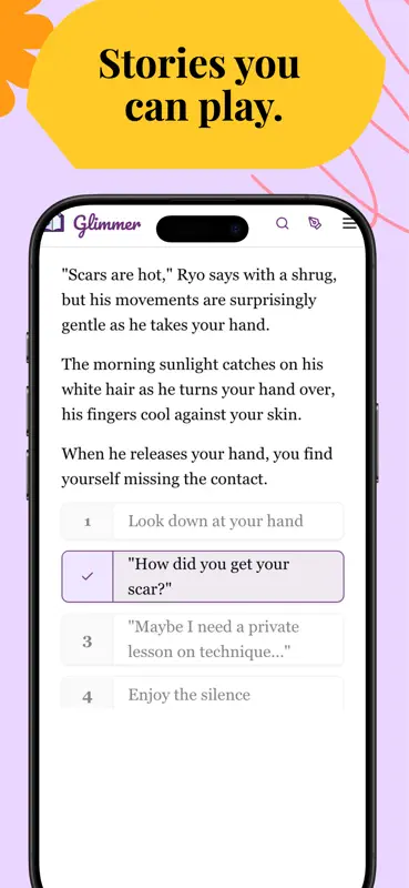 Glimmer: Interactive Fanfics screenshot 1 of 4