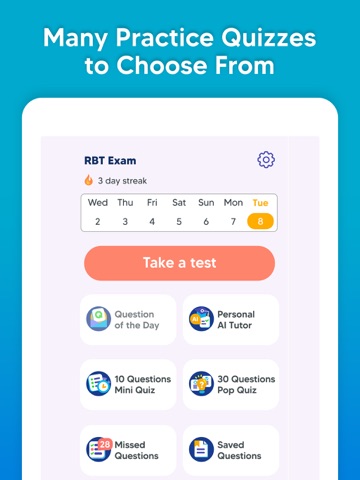 RBT Exam Prep - Test Practice iPad screenshot