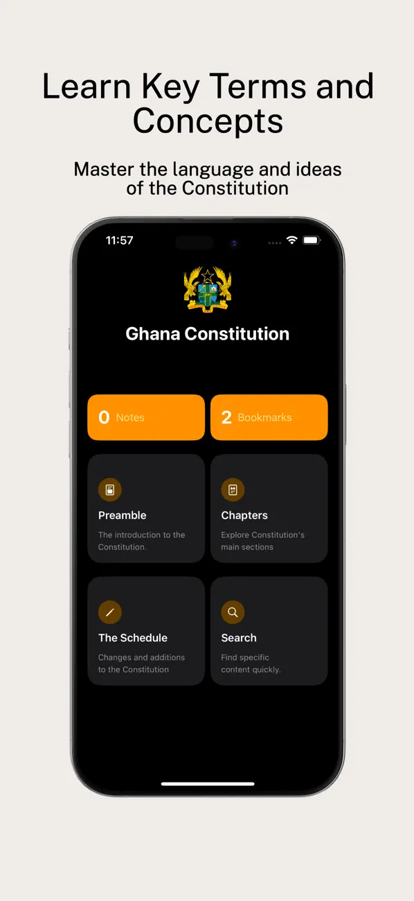 Screenshot #2 pour Ghanaian Constitution