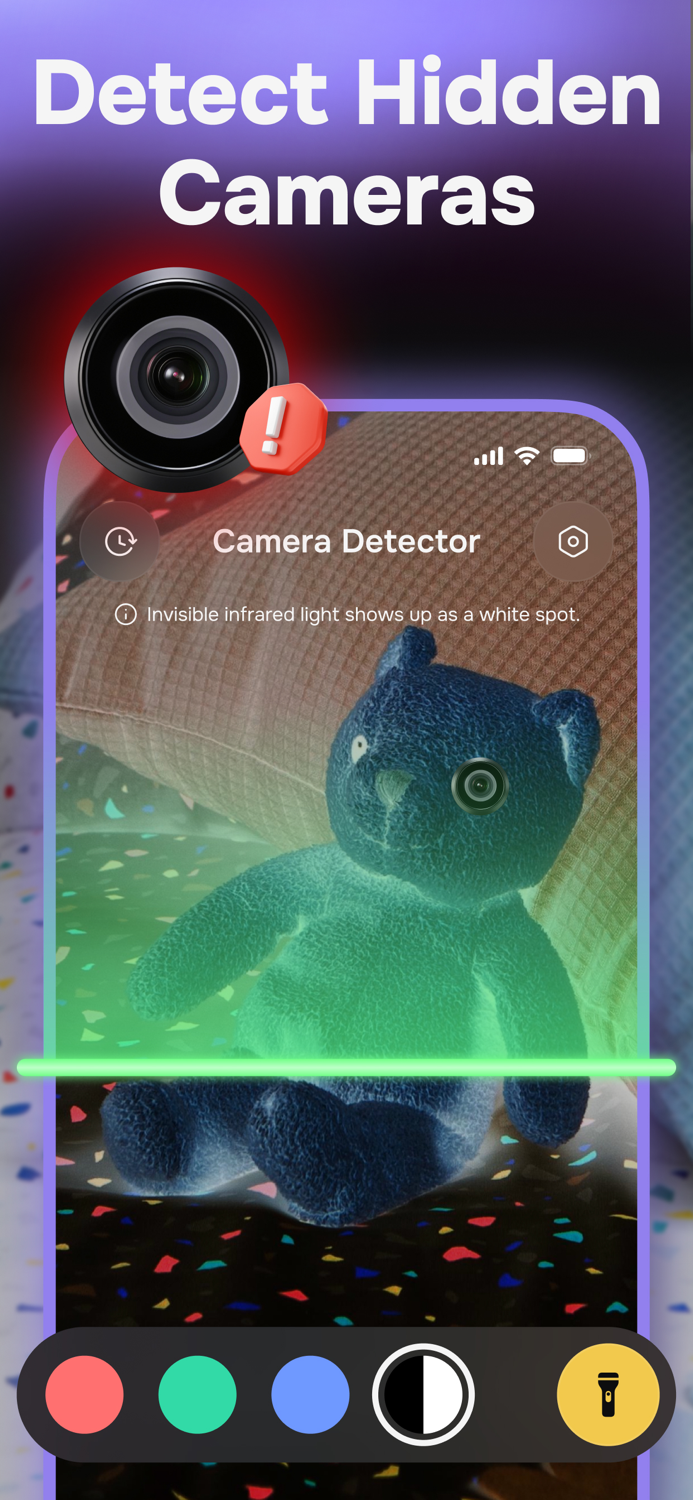 Hidden Cameras Finder, Scanner