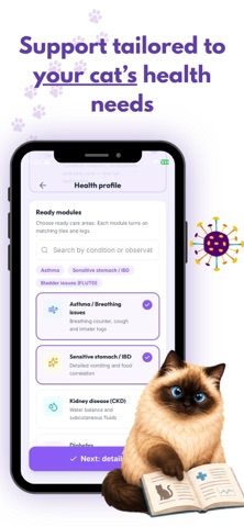 KOTrol - Cat's health Journal iPhone screenshot