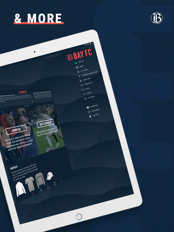 Bay FC iPad screenshot 5 - Sports app