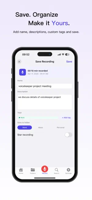 VoiceKeeper screenshot 2