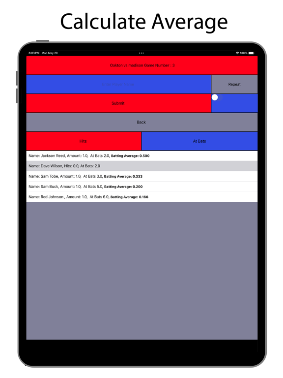 Screenshot #4 pour Batting Stat Analyzer