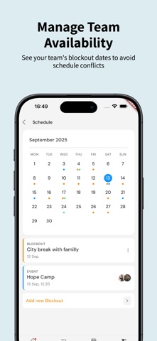 OnStage: Worship Team Planner screenshot