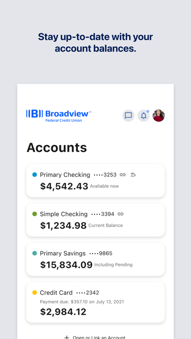 Screenshot 2 of Broadview FCU Mobile App App