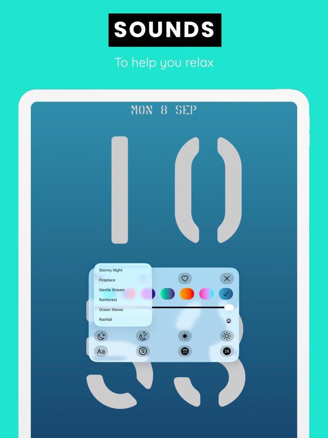 ‎Bed Time | Large Clock Screenshot