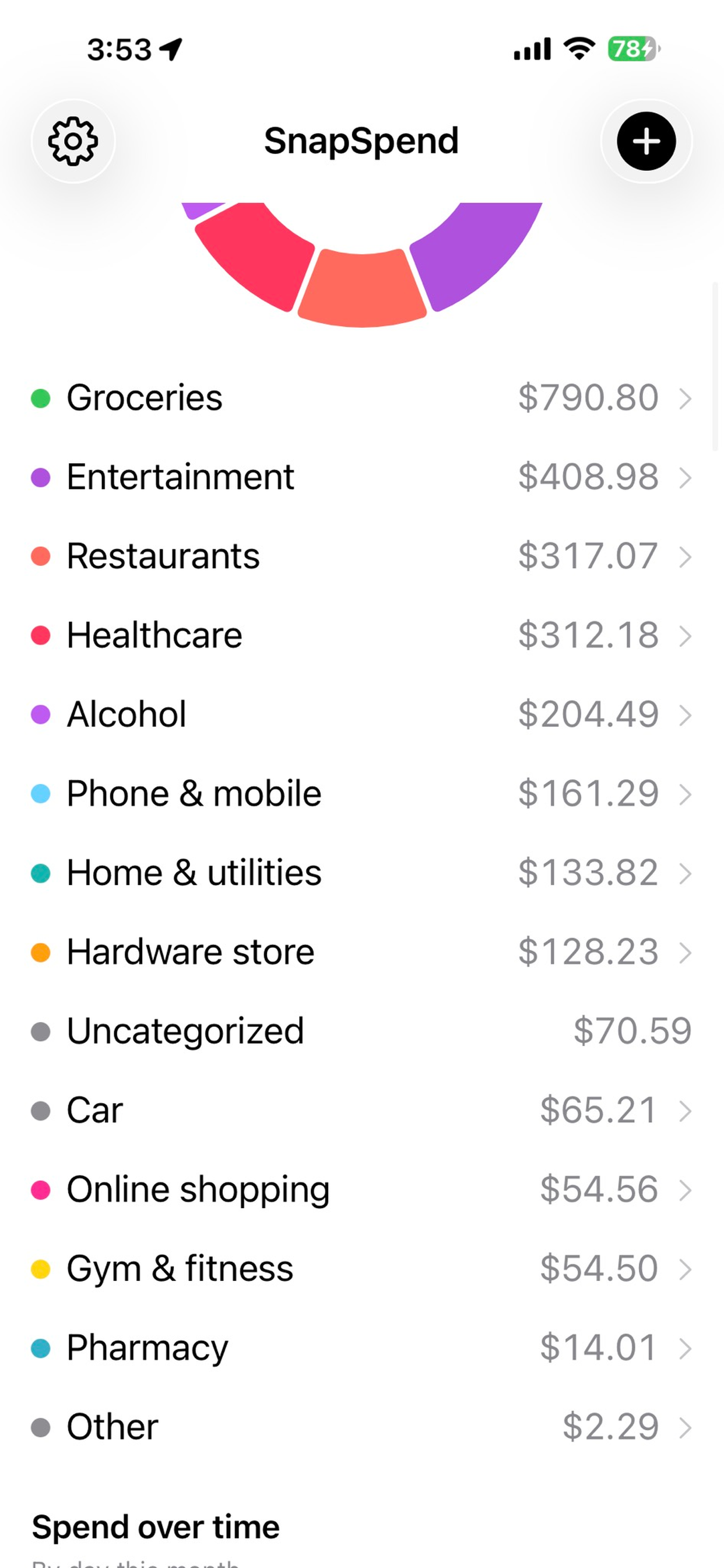 SnapSpend screenshot 5