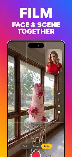 Capture d'écran de 2Cam – Dual Camera sur iPhone 3